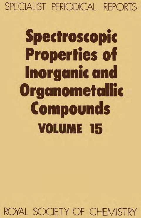 Cover image for book Spectroscopic Properties of Inorganic and Organometallic Compounds