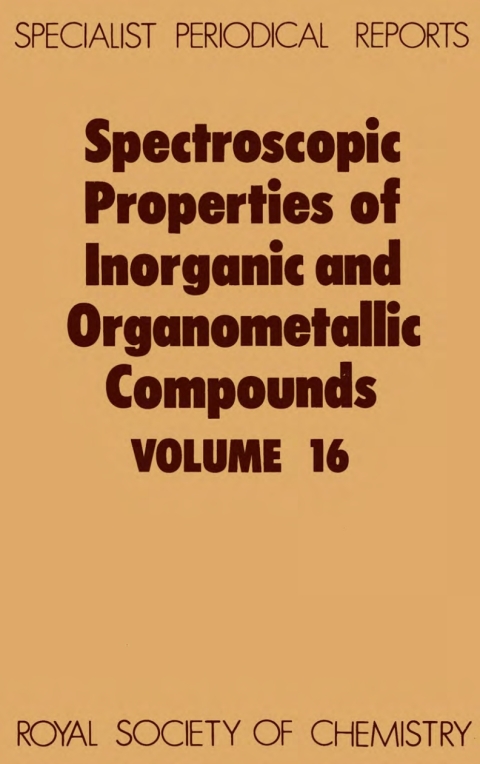 Cover image for book Spectroscopic Properties of Inorganic and Organometallic Compounds