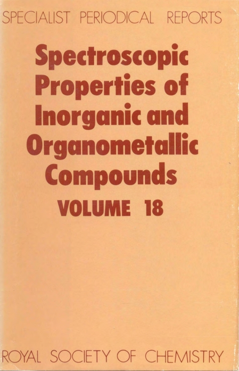 Cover image for book Spectroscopic Properties of Inorganic and Organometallic Compounds