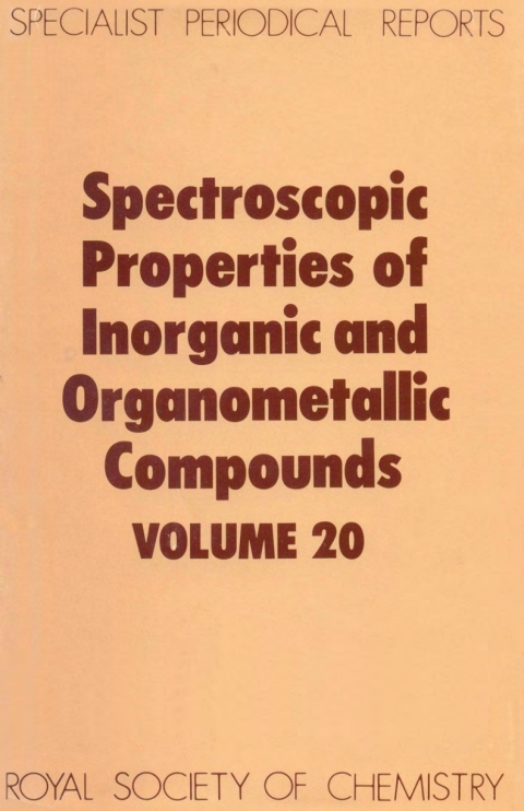 Cover image for book Spectroscopic Properties of Inorganic and Organometallic Compounds
