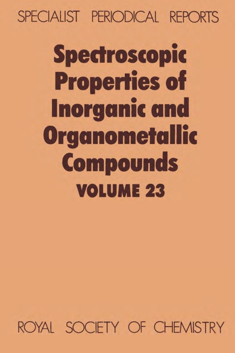 Cover image for book Spectroscopic Properties of Inorganic and Organometallic Compounds