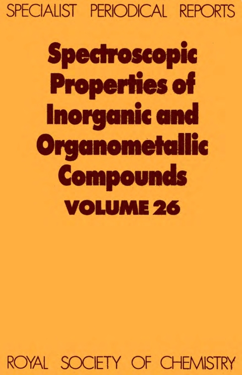 Cover image for book Spectroscopic Properties of Inorganic and Organometallic Compounds