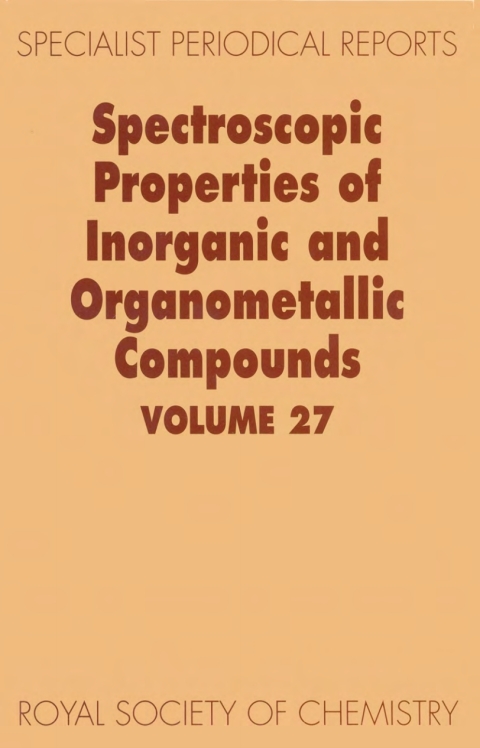 Cover image for book Spectroscopic Properties of Inorganic and Organometallic Compounds