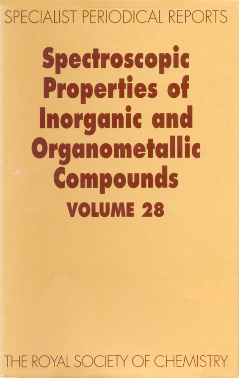 Cover image for book Spectroscopic Properties of Inorganic and Organometallic Compounds