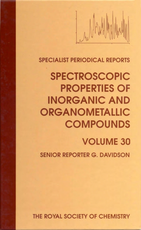 Cover image for book Spectroscopic Properties of Inorganic and Organometallic Compounds