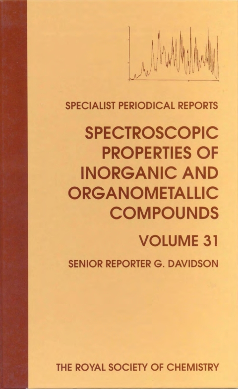 Cover image for book Spectroscopic Properties of Inorganic and Organometallic Compounds