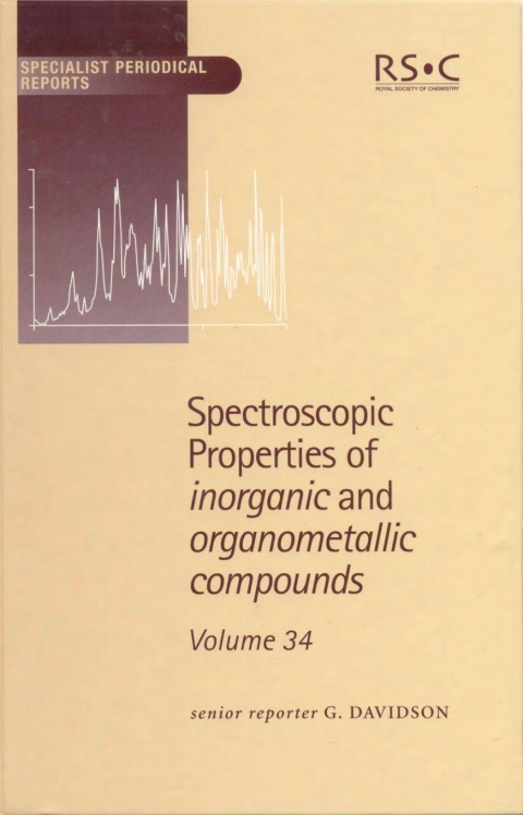 Cover image for book Spectroscopic Properties of Inorganic and Organometallic Compounds