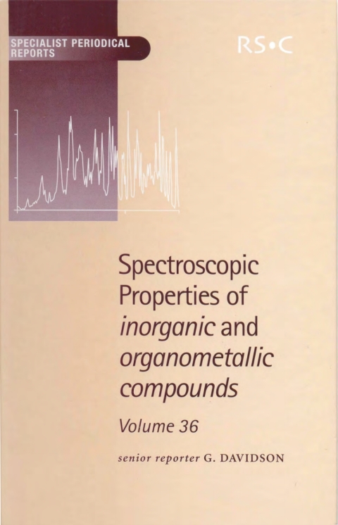 Cover image for book Spectroscopic Properties of Inorganic and Organometallic Compounds