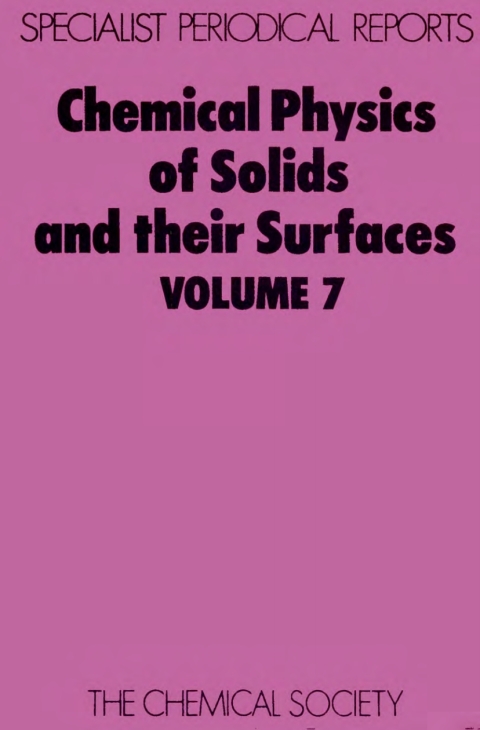 Cover image for book Chemical Physics of Solids and Their Surfaces