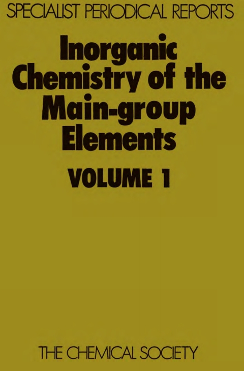 Cover image for book Inorganic Chemistry of the Main-Group Elements