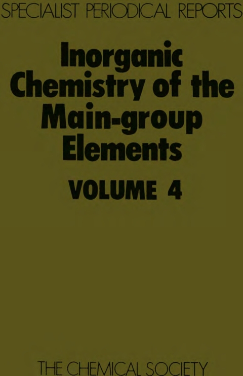 Cover image for book Inorganic Chemistry of the Main-Group Elements