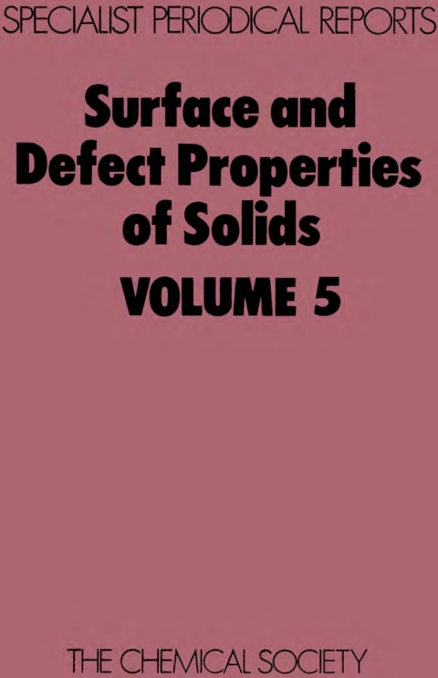Cover image for book Surface and Defect Properties of Solids