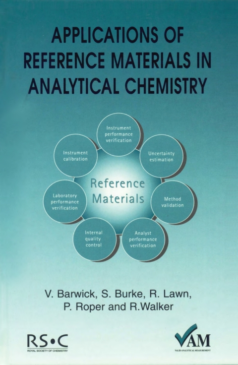 Cover image for book Applications of Reference Materials in Analytical Chemistry