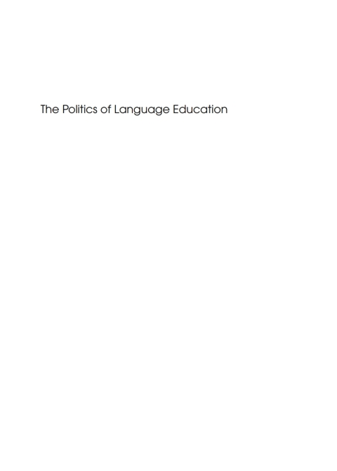 Cover image for book The Politics of Language Education
