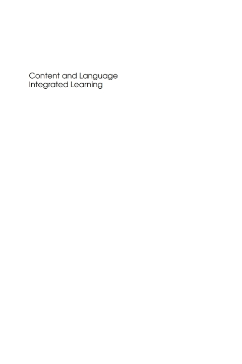 Cover image for book Content and Language Integrated Learning