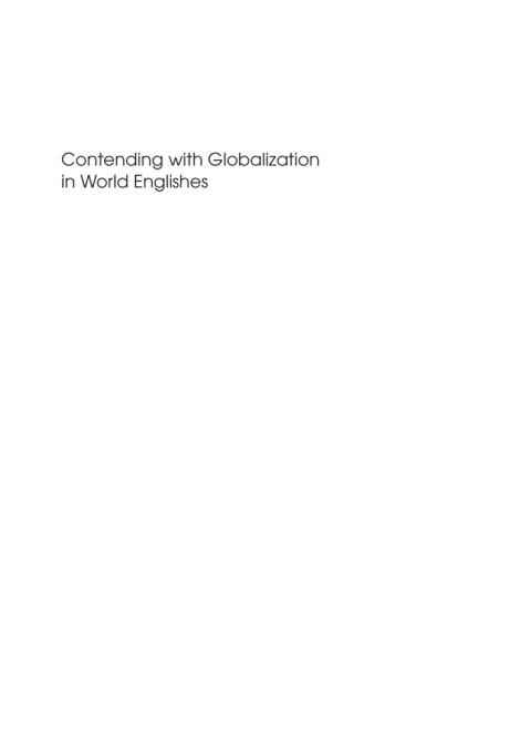 Cover image for book Contending with Globalization in World Englishes