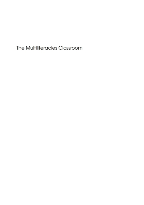 Cover image for book The Multiliteracies Classroom