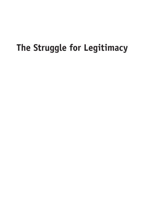 Cover image for book The Struggle for Legitimacy