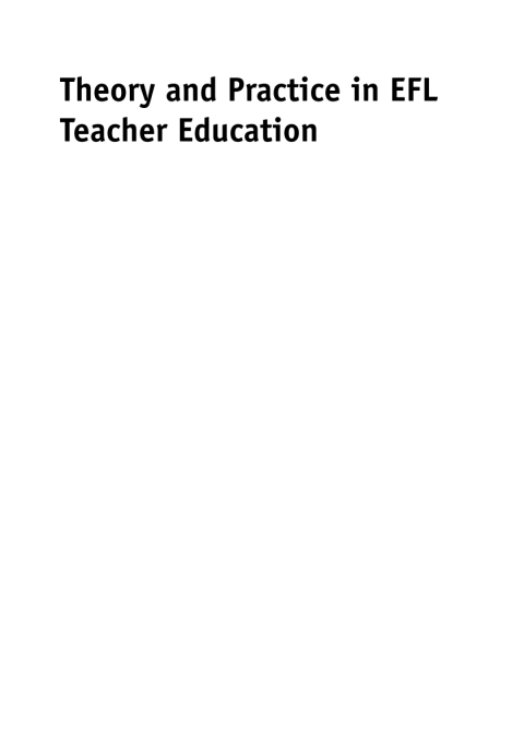 Cover image for book Theory and Practice in EFL Teacher Education