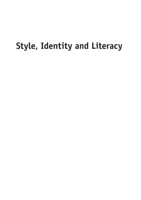 Cover image for book Style, Identity and Literacy