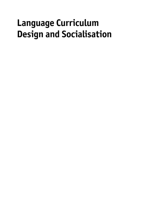Cover image for book Language Curriculum Design and Socialisation
