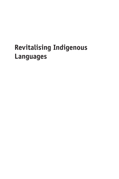 Cover image for book Revitalising Indigenous Languages