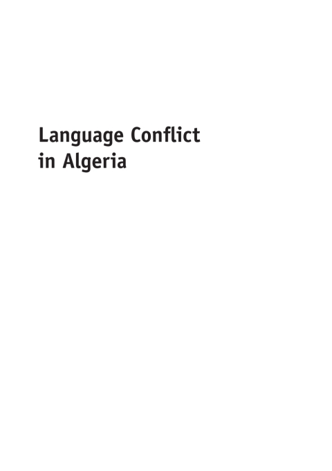 Cover image for book Language Conflict in Algeria