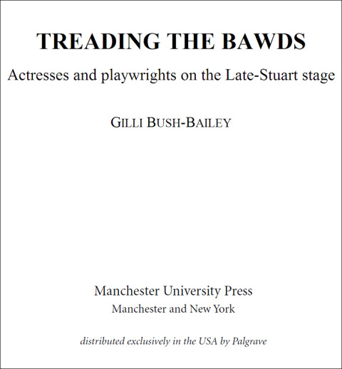 Cover image for book Treading the bawds
