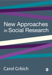 Cover image: New Approaches in Social Research 1st edition 9780761949329