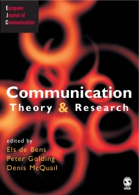 Cover image: Communication Theory and Research 1st edition 9781412918329
