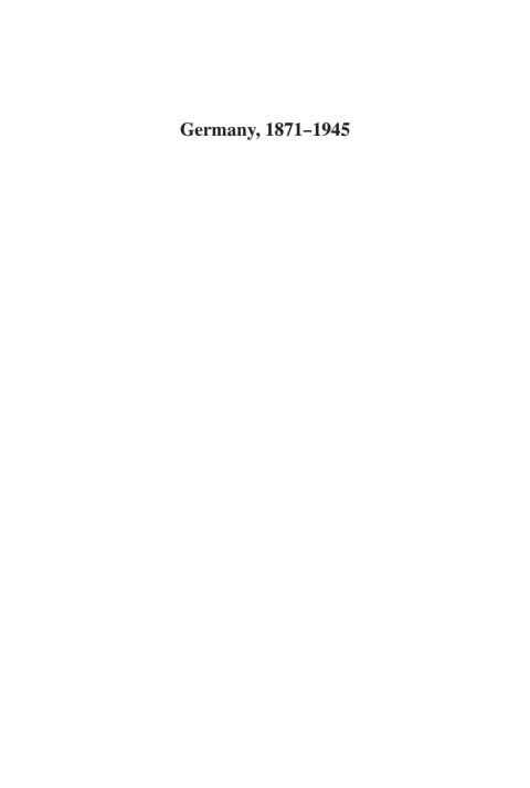 Cover image for book Germany, 1871-1945