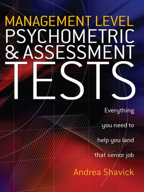 Cover image for book Management Level Psychometric and Assessment Tests