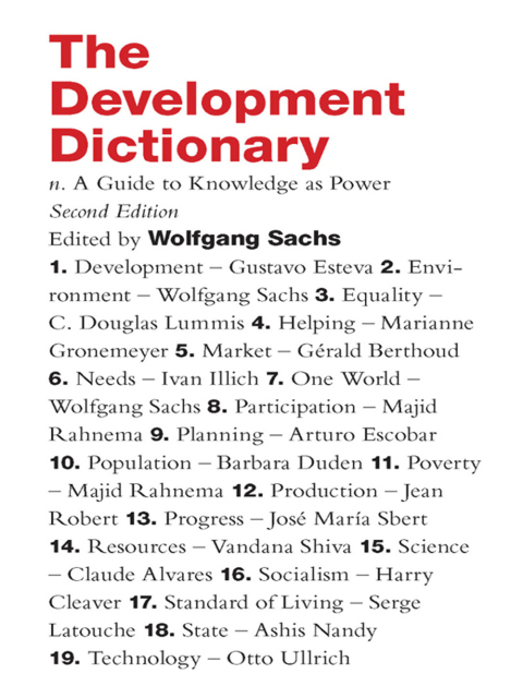 Cover image for book The Development Dictionary