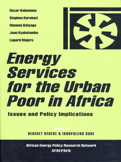 Cover image for book Energy Services for the Urban Poor in Africa