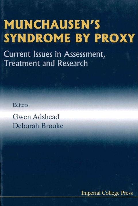 Cover image for book MUNCHAUSEN'S SYNDROME BY PROXY