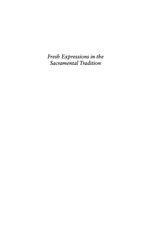 Cover image for book Fresh Expressions in the Sacramental Tradition