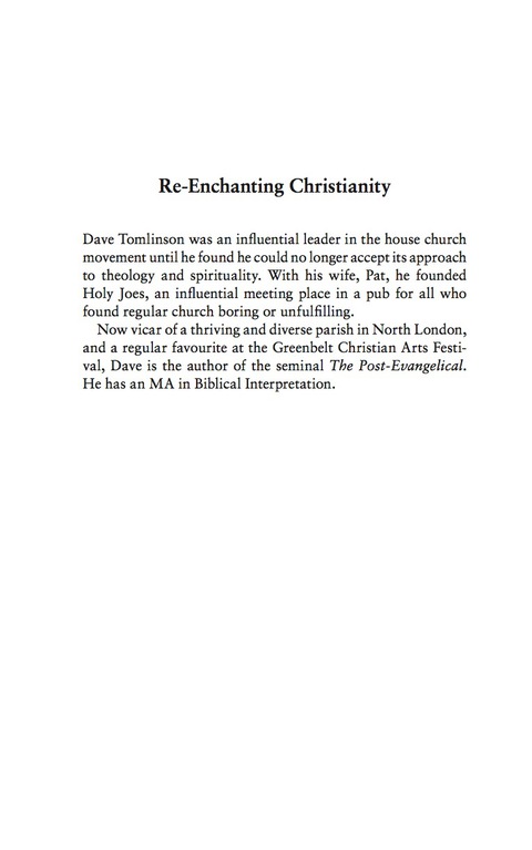 Cover image for book Re-enchanting Christianity