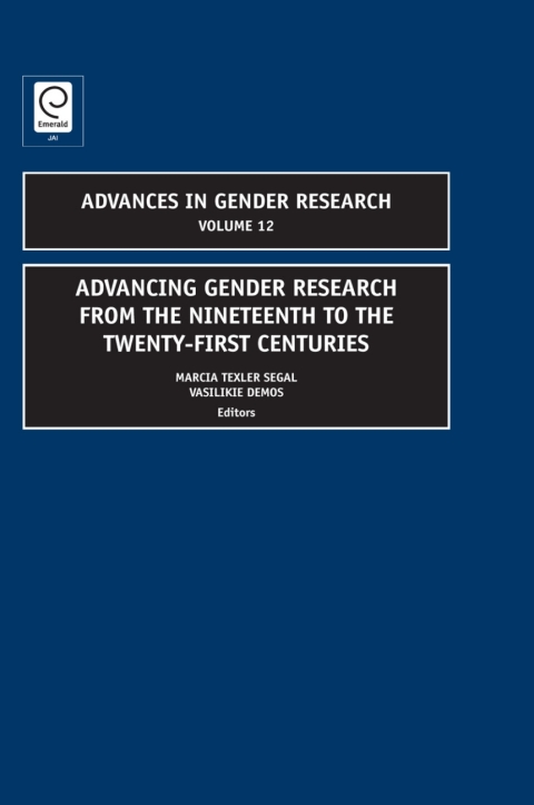 Cover image for book Advancing Gender Research from the Nineteenth to the Twenty-First Centuries