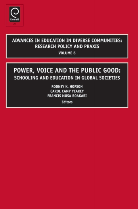 Cover image for book Power, Voice and the Public Good