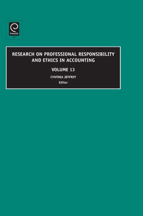 Cover image for book Research on Professional Responsibility and Ethics in Accounting