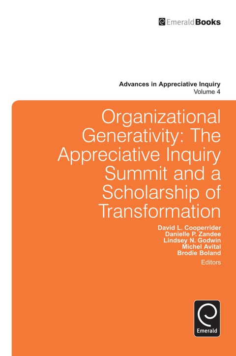 Cover image for book Organizational Generativity
