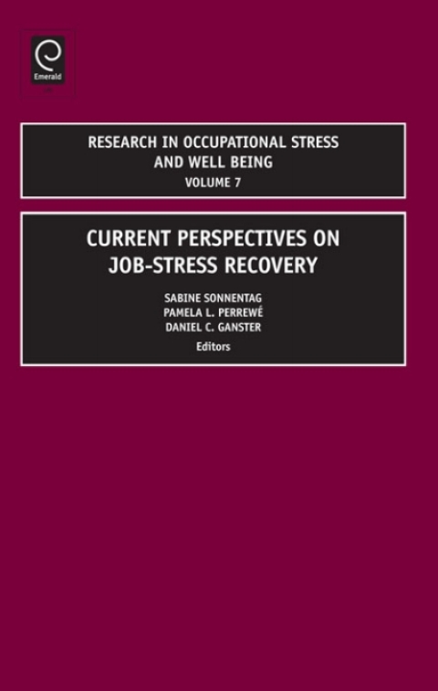 Cover image for book Research in Occupational Stress and Well being
