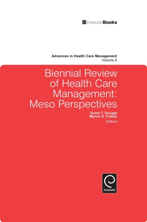 Cover image for book Biennial Review of Health Care Management