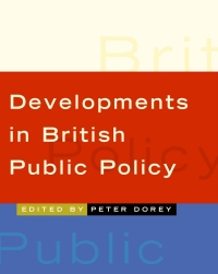 Cover image: Developments in British Public Policy 1st edition 9780761949060