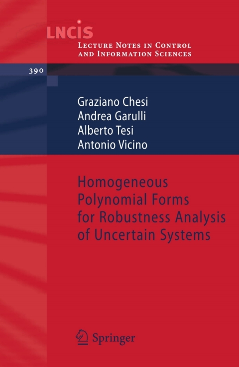 Cover image for book Homogeneous Polynomial Forms for Robustness Analysis of Uncertain Systems