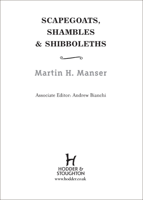 Cover image for book Scapegoats, Shambles and Shibboleths