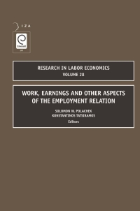 Cover image: Work, Earnings and Other Aspects of the Employment Relation 9780762313976