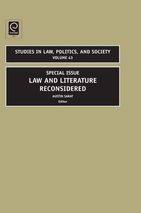 Cover image for book Law and Literature Reconsidered