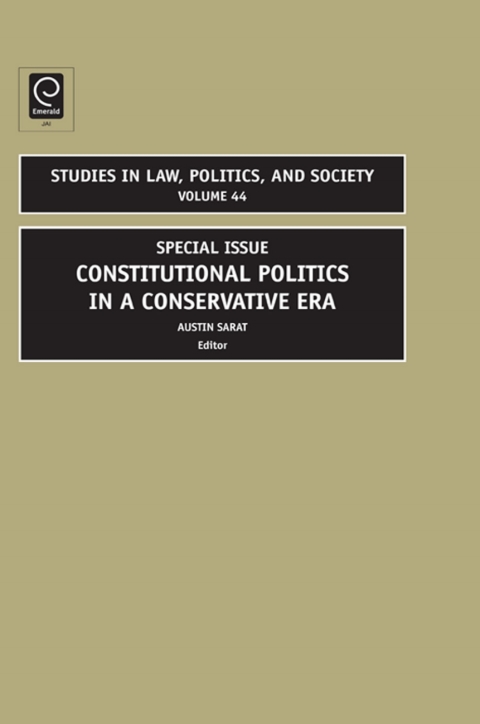 Cover image for book Constitutional Politics in a Conservative Era