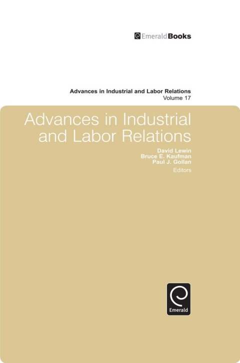 Cover image for book Advances in Industrial and Labor Relations